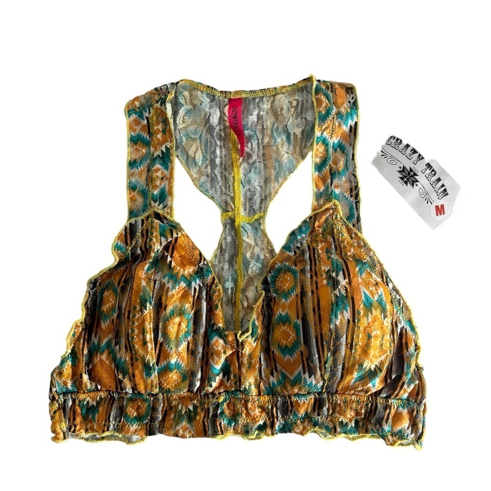 Crazy Train Multicolor Women’s Aztec Print Bralette